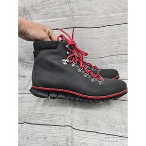 COLE HAAN ZERØGRAND Men's Size 10 Leather Water Resistant Hiking Boots C31400